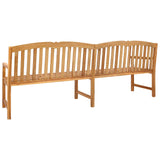 Handcarved Rose Bench Natural 228 x 61 x 94.5 cm 42030023