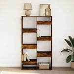 Bookcase Smoked Oak 100x33x175 cm Engineered Wood 3309406