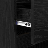 Bedside Cabinet 2 pcs Black Oak 40 x 35 x 70 cm Engineered Wood 881256