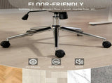 Office Chair with Adjustable Headrest, Spring Pack, Curved Line, Boucle Fabric - Pale Grey T3398P424987