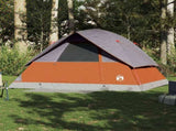 Family Tent Dome 6-Person Grey and Orange Waterproof 94705