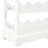 Wine Cabinet White 70x22.5x70.5 cm MDF 280065