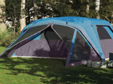 Family Tent with Porch 6-Person Blue Waterproof 94549