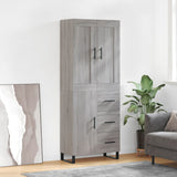 Highboard Grey Sonoma 69.5x34x180 cm Engineered Wood 3199839