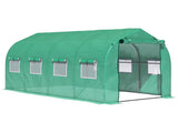Polytunnel Greenhouse with Windows and Door, Walk in Greenhouse for Garden, Backyard T3398P314114