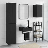 Bathroom Furniture Set 3 pcs Black 33 x 34.5 x 160 cm 3406044