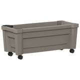 Calypso Planter with Wheels Grey 79 x 35 x 33 cm PP 42041720