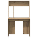 Desk with Shelf Artisan Oak 91 x 50 x 149 cm Engineered Wood 869265