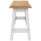 Dining Bench EKAI White 91.5 x 29 x 45.5 cm Solid Pine Wood 42037010