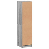 Highboard with Glass Door Grey Sonoma 35x37x142 cm 836446