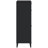 Shoe Cabinet VIKEN Black Engineered Wood 374927