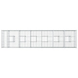 Gabion Raised Bed 2 pcs Silver 260 x 60 x 55 cm 3422229