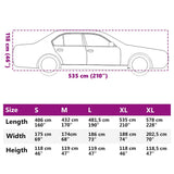 Car Cover for Sedan Hail Protection Full XL Grey and Silver 4008946