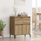 Sideboard Artisan Oak 60 x 35 x 70 cm Engineered Wood and Iron 881219