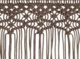 Macrame Curtain Taupe 140x240 cm Cotton 323981