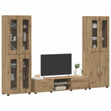 TV Cabinet Set FLORIN 3 pcs Artisan Oak Engineered Wood 3398013