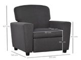 2 in 1 design Kids Sofa Armchair with Footrest for Children Playroom Bedroom Living Room, 55 x 50 x T3398P347643