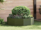 Planter Olive Green 90 x 90 x 35 cm Steel 883734