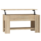 Coffee Table Sonoma Oak 101x49x52 cm Engineered Wood 809704