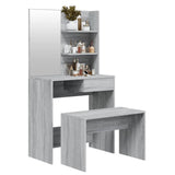 Dressing Table Set Grey Sonoma 74.5x40x141 cm 3114145