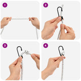 Bungee Cords with Hooks 10 mm 50 m Black and White 42047677
