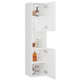 804997 Bathroom Cabinet White 30x30x130 cm Engineered Wood