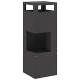 Fire Pit Black 35 x 35 x 100 cm Steel 858930