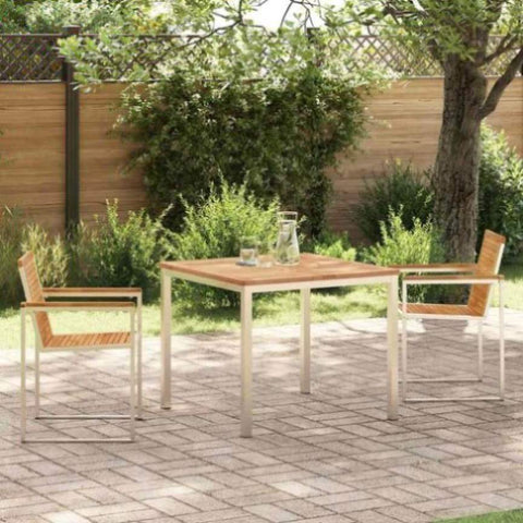 Garden Dining Set 3 pcs Solid Wood Teak 3334821
