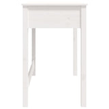 Desk with Drawers White 100x50x78 cm Solid Wood Pine 824644