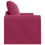 Sofa Bed Wine Red 148 x 71 x 83 cm Velvet 4106687