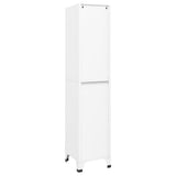 Locker Cabinet White 38x40x180 cm Steel 339788