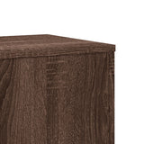 Plant Stand Brown Oak 33x33x100 cm Engineered Wood 852957