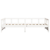 Daybed without Mattress White 90x200 cm Solid Wood Pine 854962