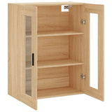 Wall Mounted Cabinet Sonoma Oak 69.5x34x90 cm 828495