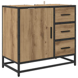 Bathroom Cabinet Artisan Oak 65 x 33 x 60 cm Engineered Wood 883625