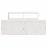 Bed Frame with Headboard without Mattress White 120x190 cm Small Double 3306751