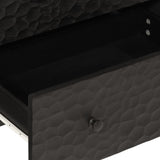 Side Cabinet Black 60x33x75 cm Solid Wood Mango 356822