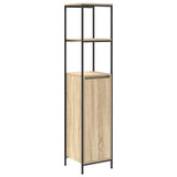 Bathroom Furniture Set with Drawer 3 pcs Sonoma oak and Black 3328380