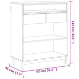 Bar Table FLAM 92x45x110 cm Solid Wood Pine 357824