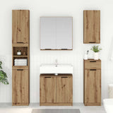 Bathroom Cabinet Set with Shelf Artisan Oak Engineered Wood 3415906