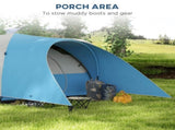 3000mm Waterproof Camping Tent for 5-6 Man, Family Tent Porch and Sewn in Groundsheet, Portable T3398P349026