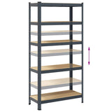 5-Layer Storage Shelf Anthracite Steel&Engineered Wood 4016951