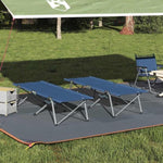 Folding Camping Bed 2 pcs Blue 62 x 194 x 42 cm Oxford fabric 42003122
