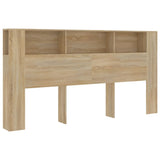 Headboard Cabinet Sonoma Oak 200x18.5x104.5 cm 811955