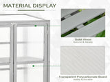 Wooden Cold Frame Greenhouse Polycarbonate Garden Grow House for Flower Vegetable Plants with T3398P320206