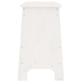 Hall Bench White 160x28x45 cm Solid Wood Pine 837380