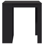 ZNTS Bar Table Black 102x70x103.5 cm Engineered Wood 3309322