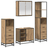 Bathroom Furniture Set 4 pcs Artisan Oak Engineered Wood 3402412