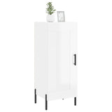 Sideboard High Gloss White 34.5x34x90 cm Engineered Wood 830454