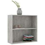 Bookcase Concrete Grey 80x30x76,5 cm Engineered Wood 801003
